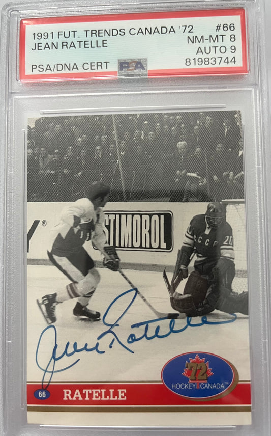 1991-92 FUTURE TRENDS 72 SUMMIT SERIES/76 CANADA CUP RATELLE PSA 9 AUTO