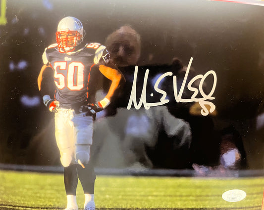 Mike Vrabel signed 8x10 Pats head Coach JSA