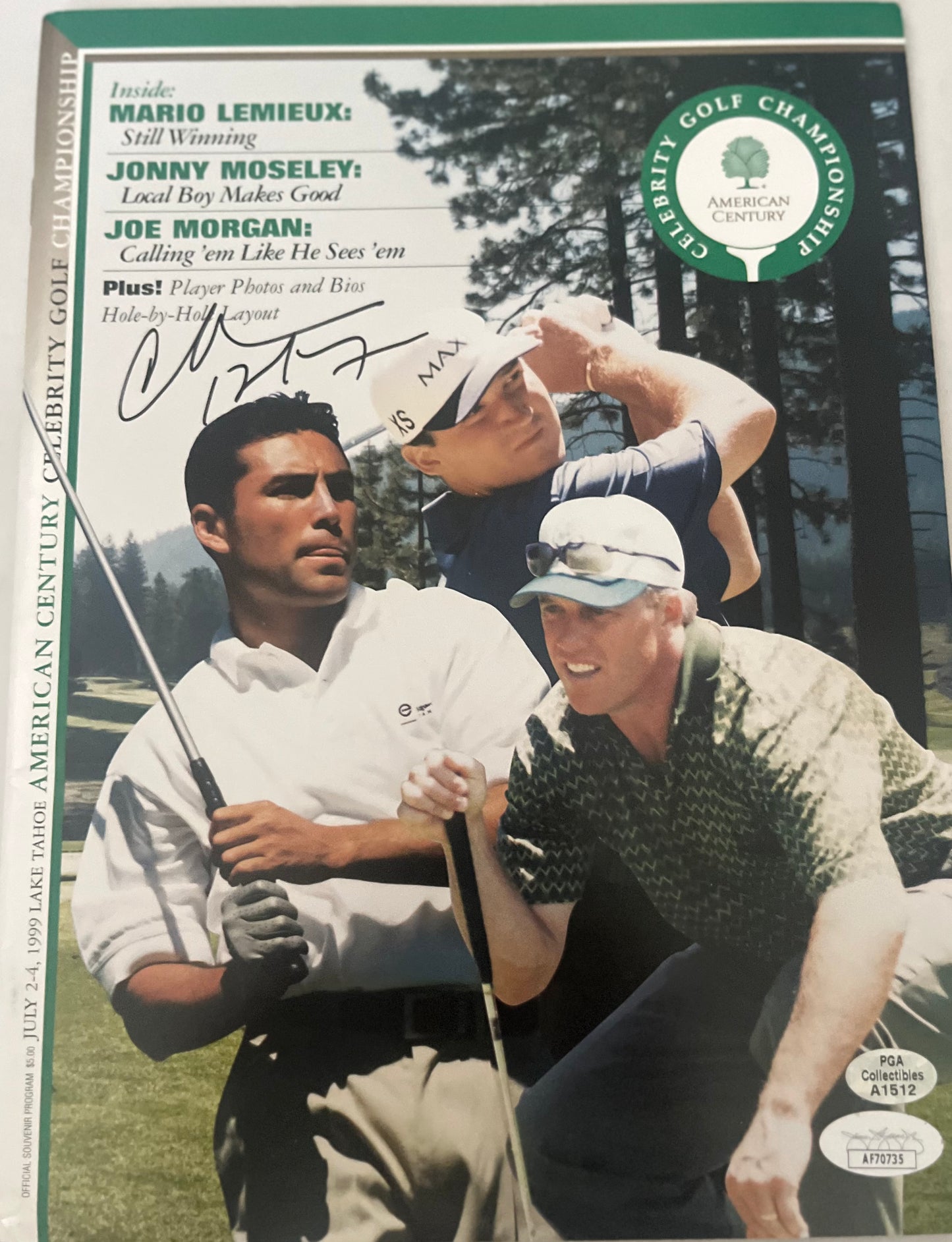 CHARLES BARKLEY SIGNED CELEBRITY GOLF PROGRAM W/JSA