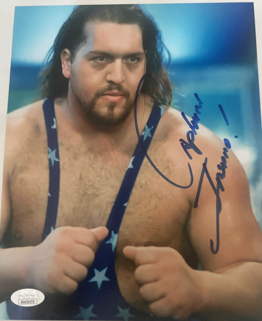 WATERBOY CAPTAIN INSANO SIGNED 8X10 JSA WITNESS