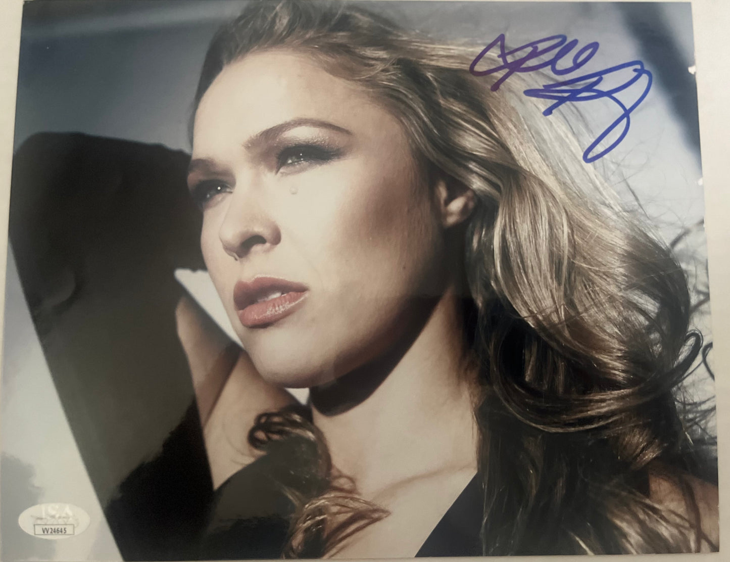Ronda Rousey signed 8x10 UFC Legend with JSA Cert
