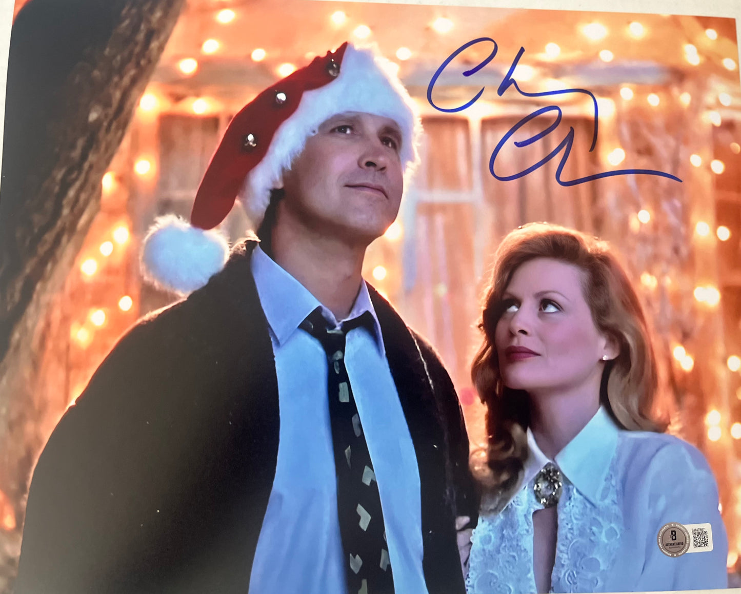 CHEVY CHASE SIGNED 11X14 CHRISTMAS VACATION W/BECKETT