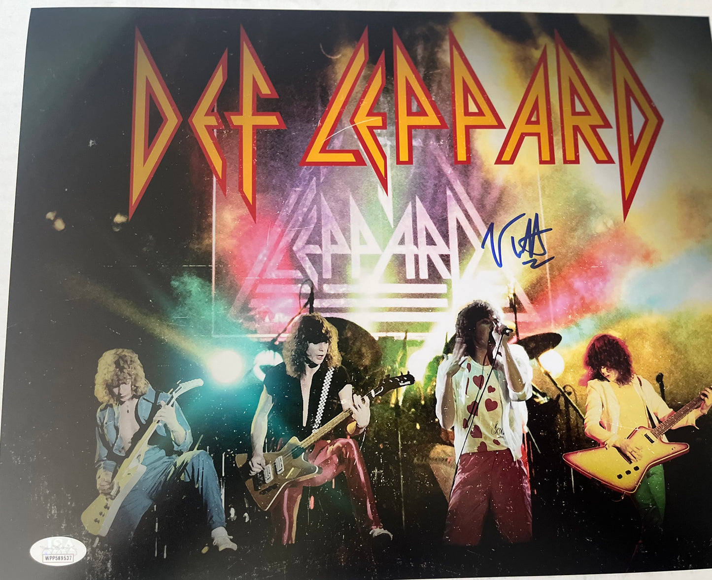JOE ELLIOTT SIGNED 11X14 DEF LEPPARD LEAD SINGER W JSA WITNESS