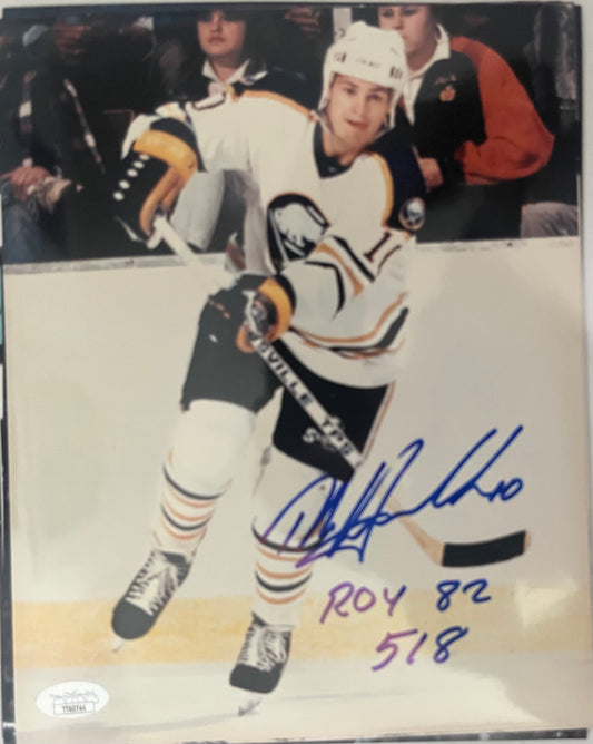 Dale Hawerchuk Signed Sabres 8x10 HOF Deceased