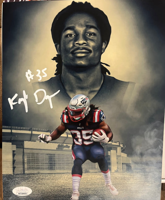 Kyle Dugger signed custom 8x10 with JSA witness cert New Engand