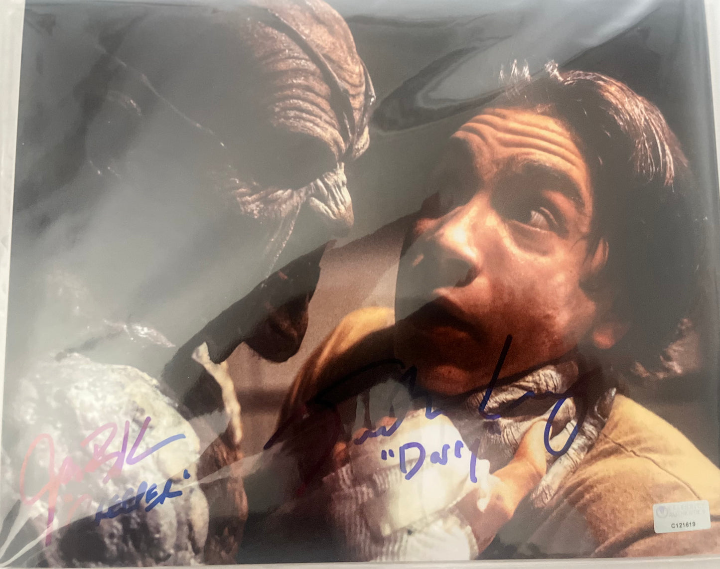 Jonathan Breck & Justin Long signed 8x10 Jeepers Creepers w/Character names Celebrity Authentics COA