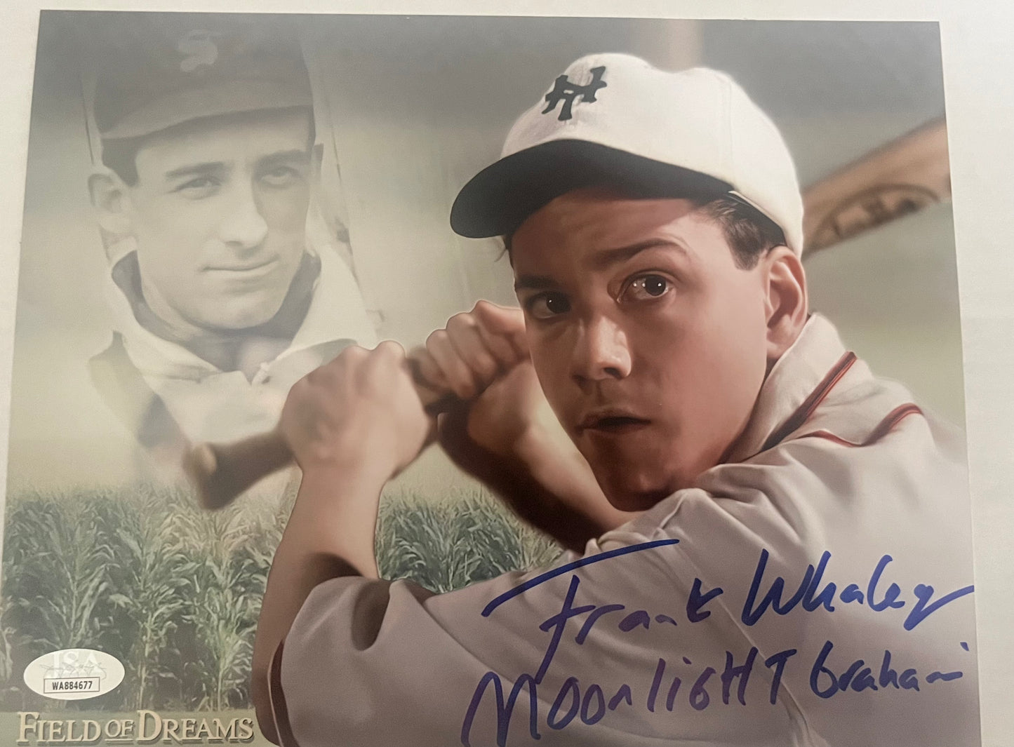 Frank Whaley signed 8x10 FIELD OF DREAMS w/ Inscription JSA Witness