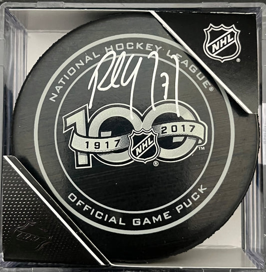 PAUL COFFEY SIGNED 100th ANNIVERSARY GAME PUCK