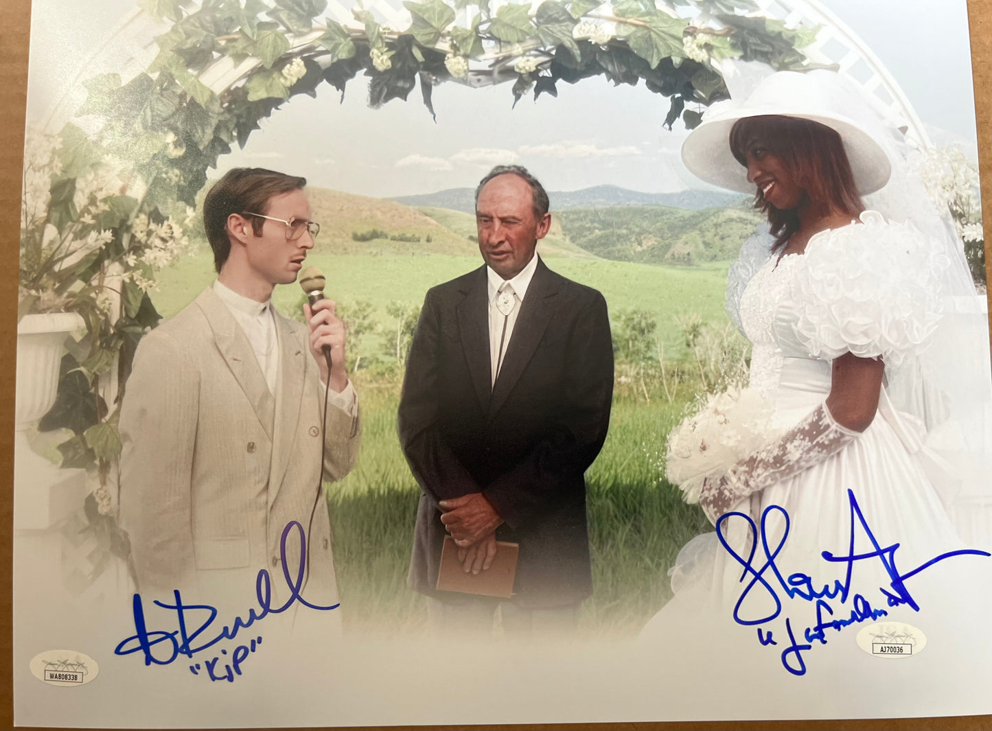 Napoleon Dynamite Aaron Arielle & Shonda Avery signed 11x14