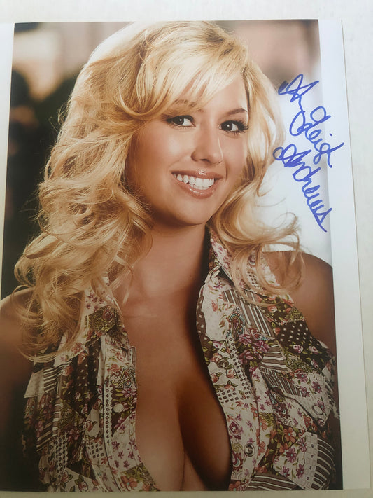 Amy Leigh Andrews signed 8x10 UACC cert. 4/10 Playmate