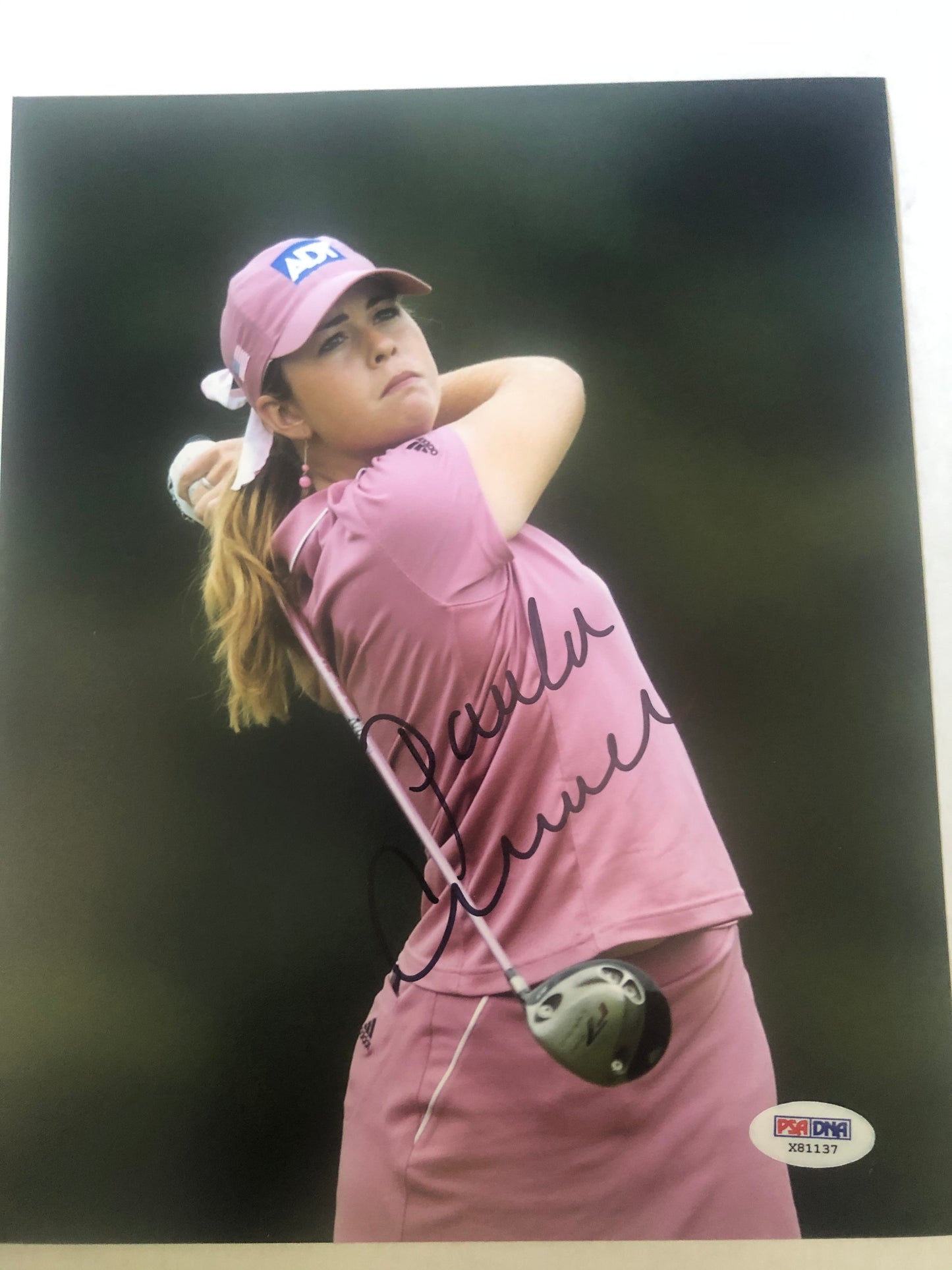 Paula Cremer signed 8x10  PSA/DNA  LPGA