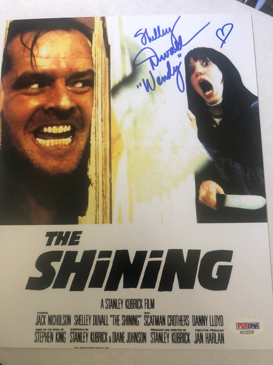 Shelly Duval signed 8x10 w/inscriptions   PSA/DNA