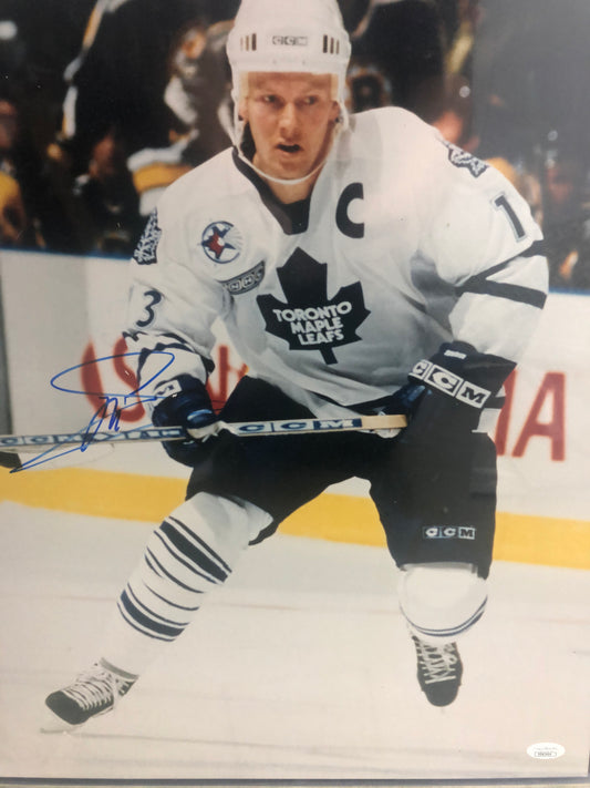 Mats Sundin signed 16x20 with JSA cert