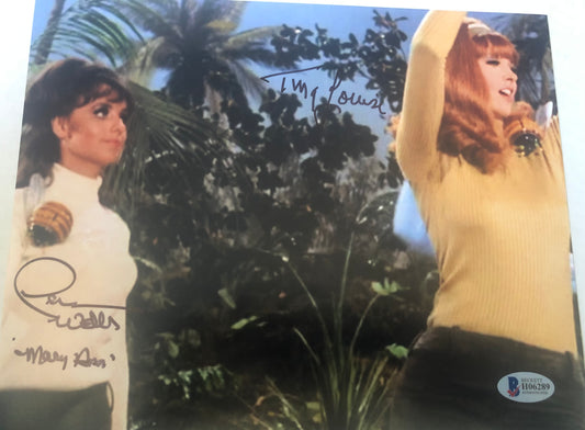 Gilligan's Island dual signed 8x10 Dawn Wells (decd) & Tina Louise w/Beckett