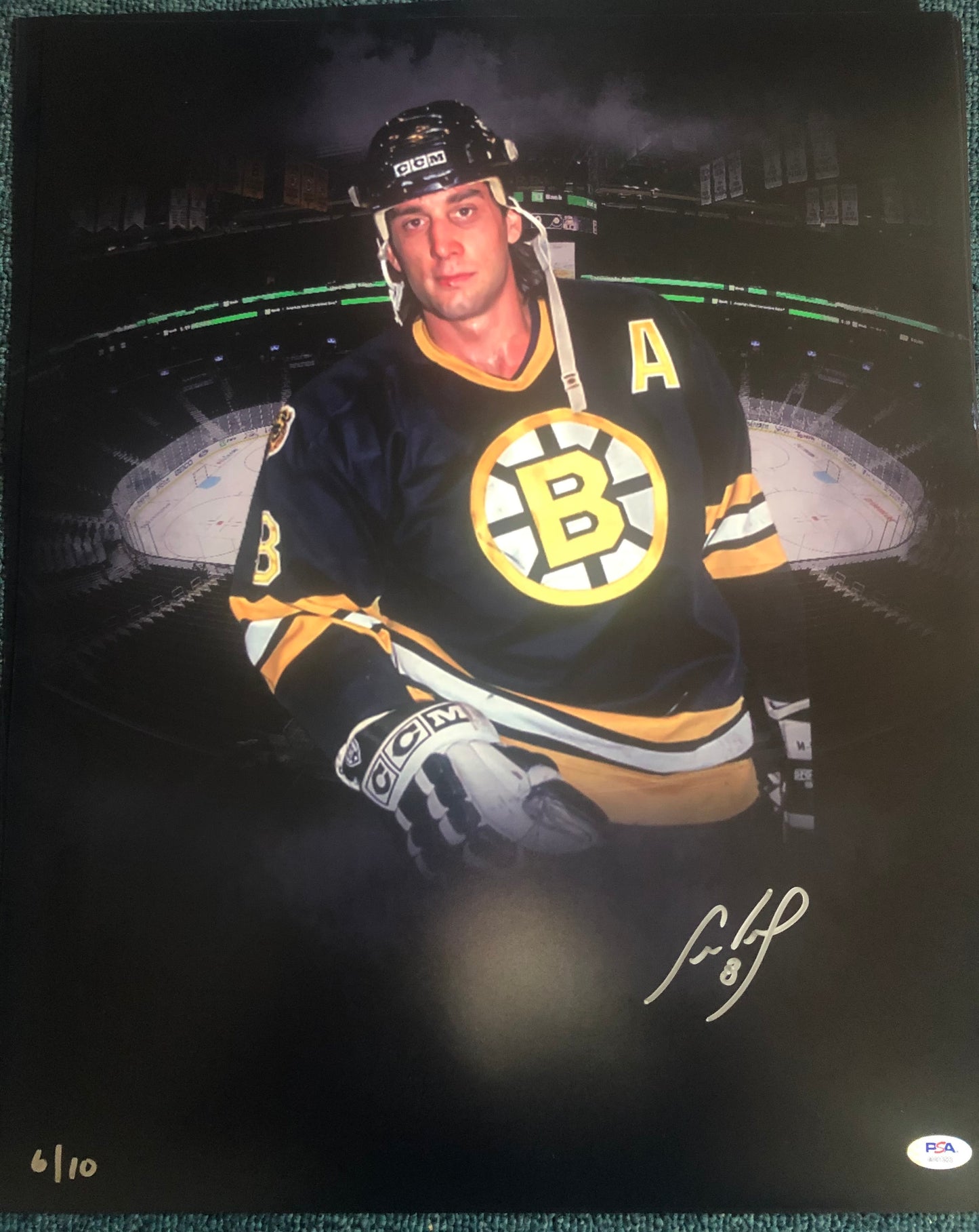Cam Neely custom 16x20 w/ Beckett Cert. LTD edition PGACOLLECTIBLES EXCLUSIVE
