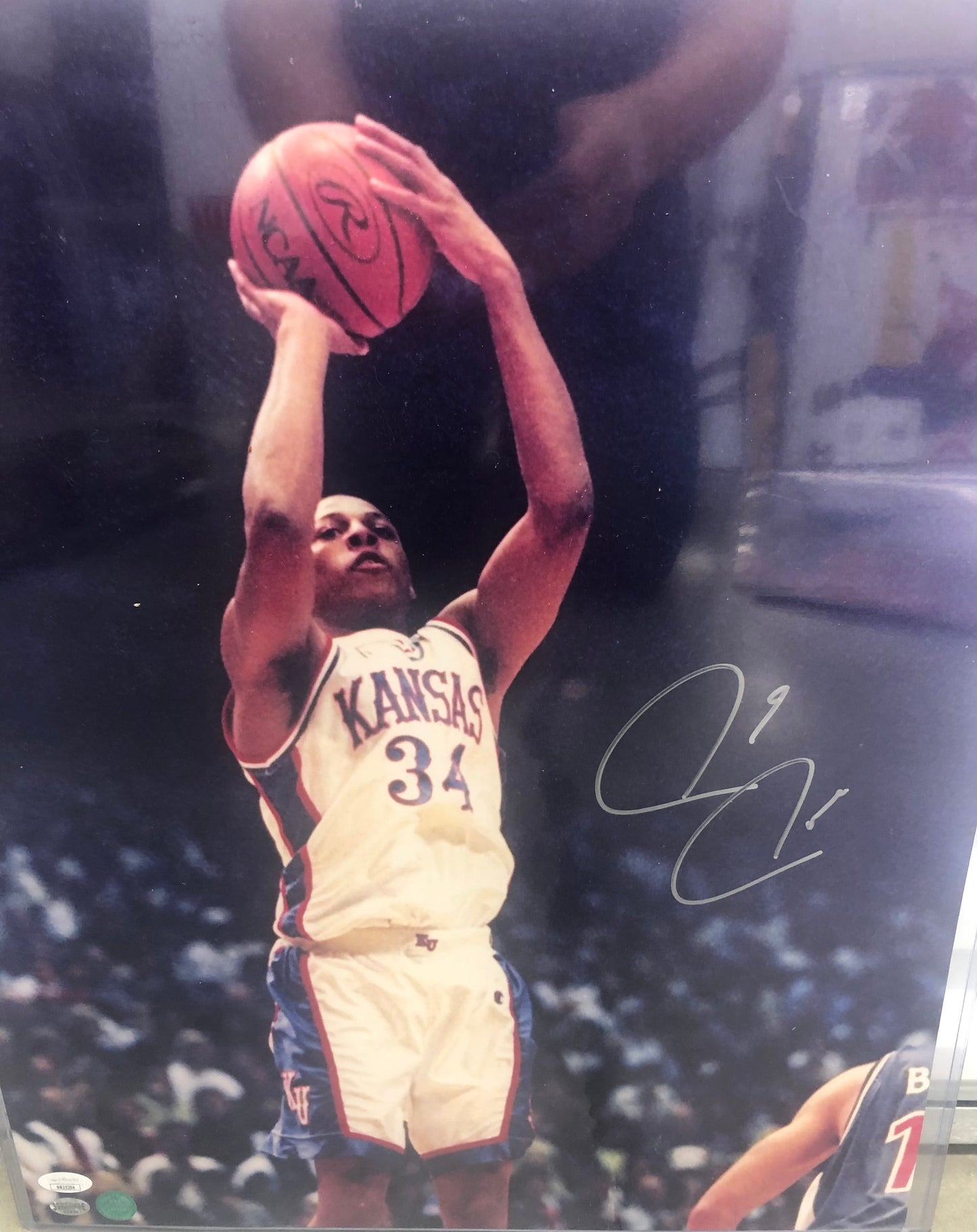 Paul Pierce signed Kansas 16x20 with JSA Certification