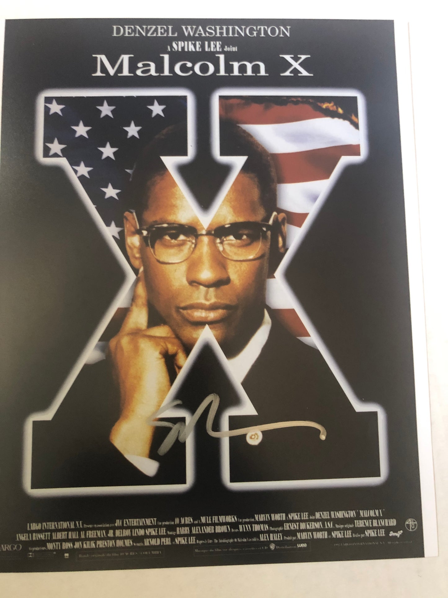 Spike Lee signed 8x10 W/ UACC cert Malcolm X