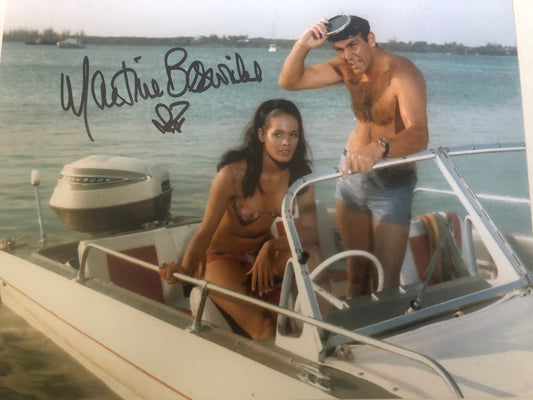 Martine  Beswick signed 8x10 UACC cert   Bond Girl