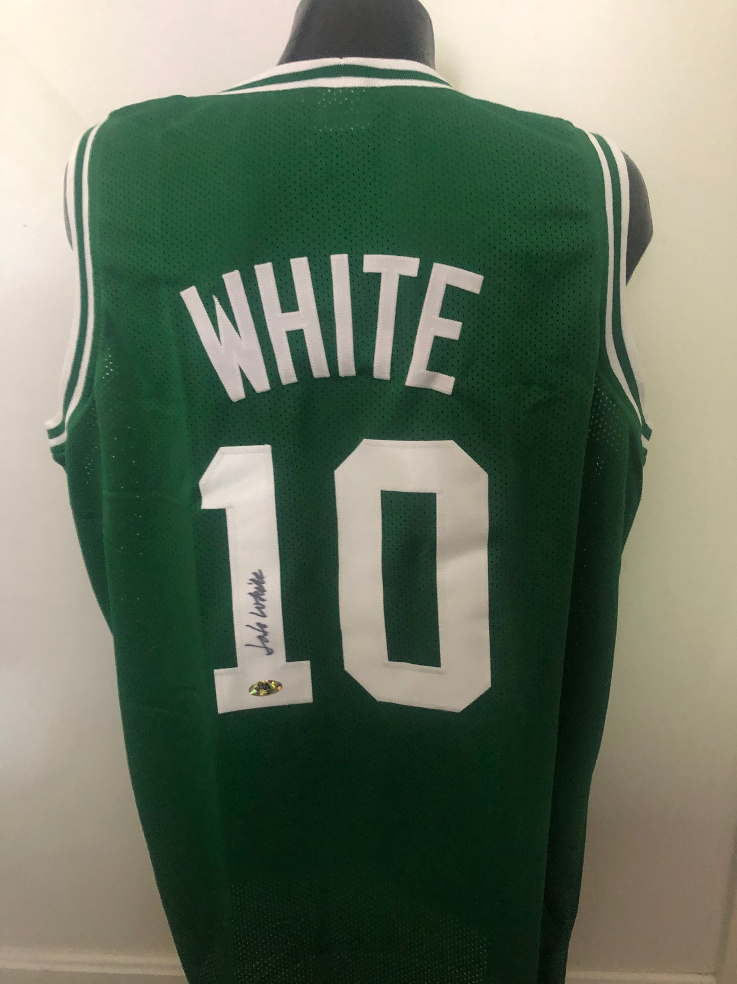 Celtics JoJo White signed custom jersey with MAB cert Deceased