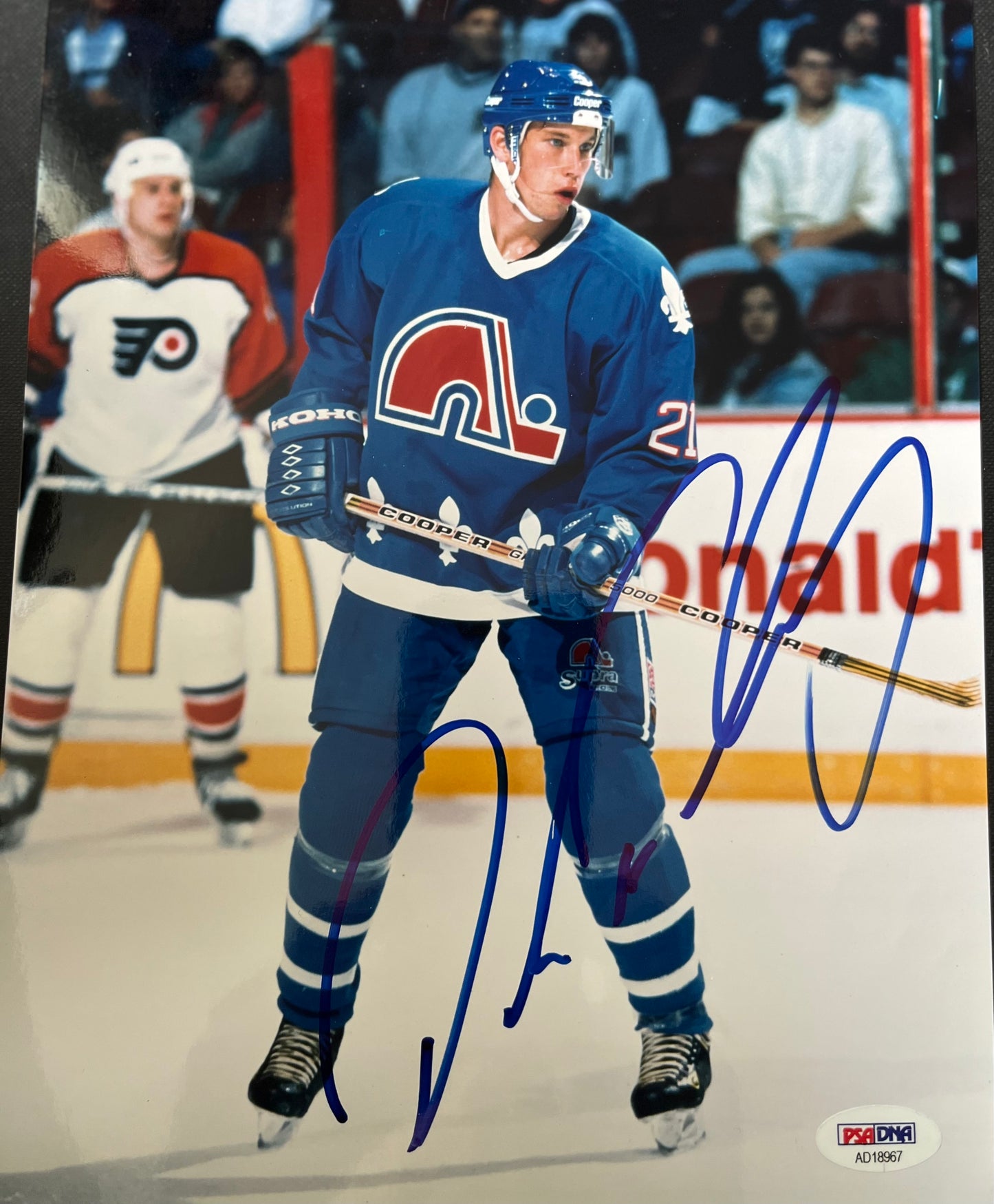 Quebec Nordiques Peter Forsberg signed 8x10 HOF
