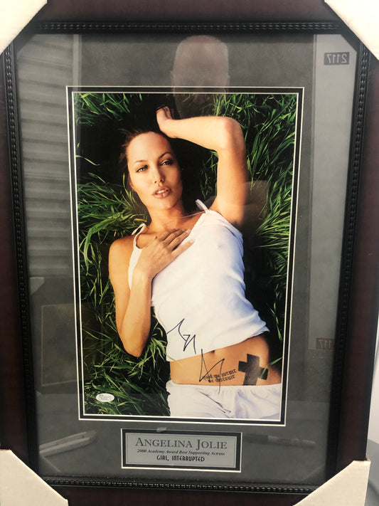 Angelina Jolie signed and framed 11x14 with JSA Cert