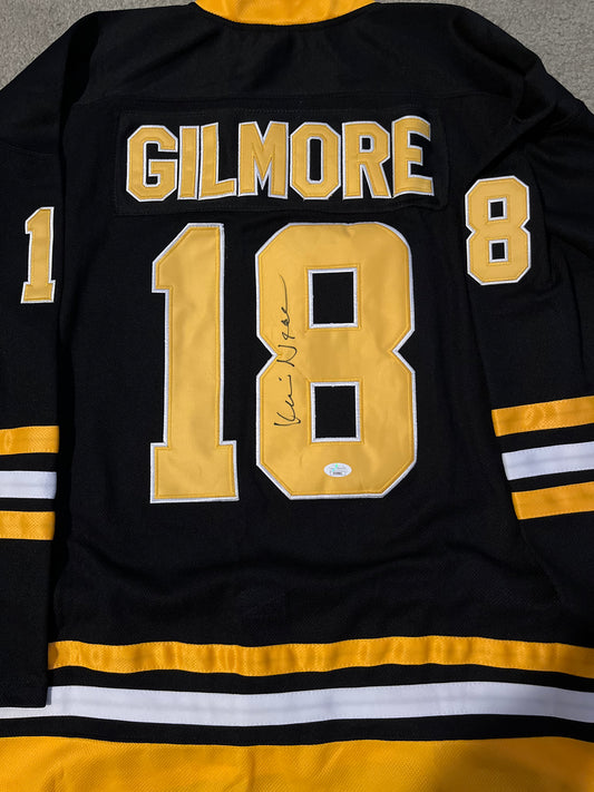 Happy Gilmore's Kevin Nealon signed "Gilmore" Bruins jersey