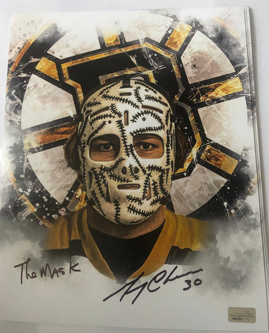 Bruins HOF Gerry Cheevers signed 8x10