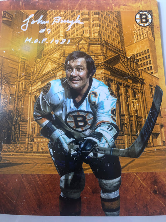 Bruins HOF John Bucyk custom 8x10