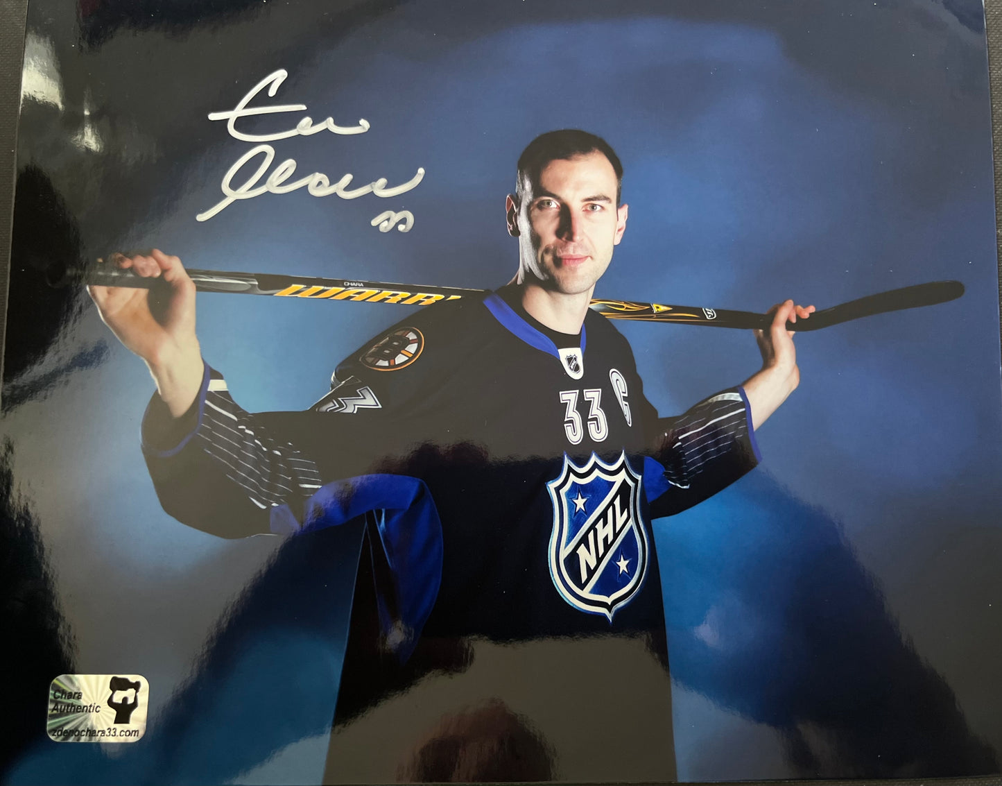 Boston Bruins Zdeno Chara signed 8x10 All Star