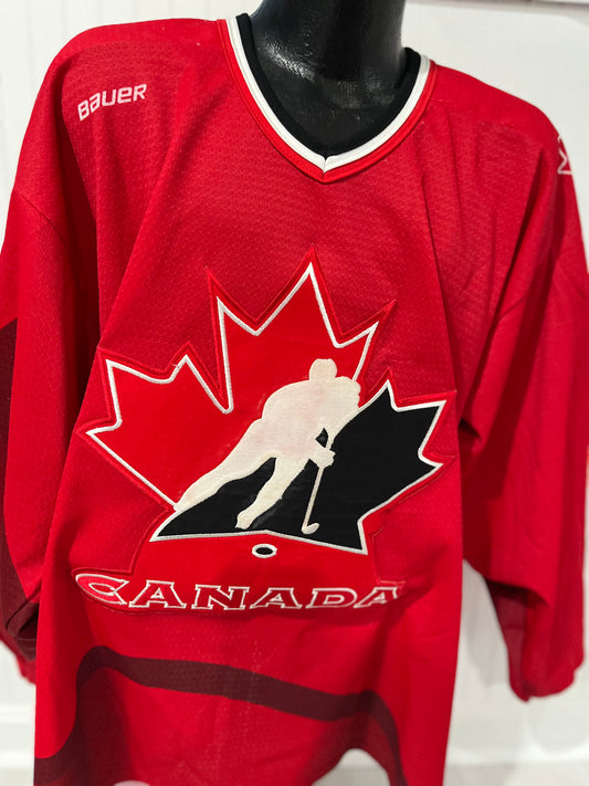 Team Canada Ed Belfour signed Bauer authentic jersey