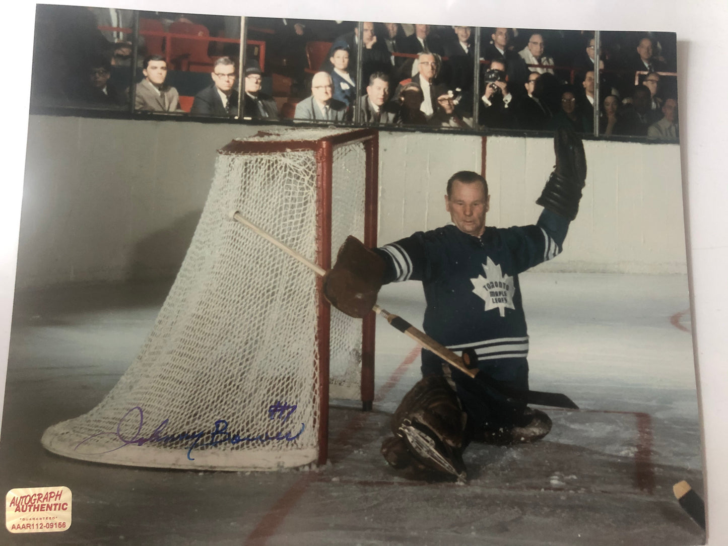 Maple Leafs Deceased HOF Johnny Bower 8x10