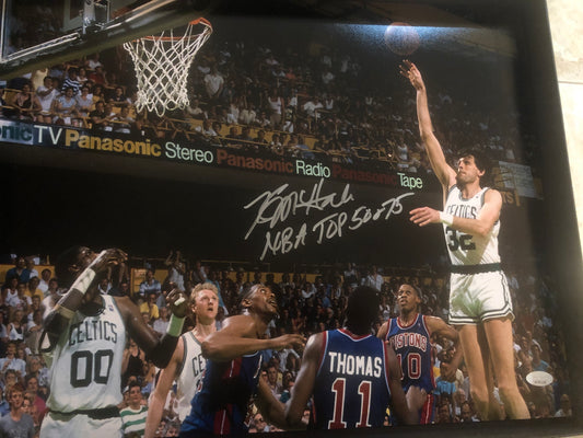 Celtics Kevin McHale signed 16x20 with inscripion JSA Witness