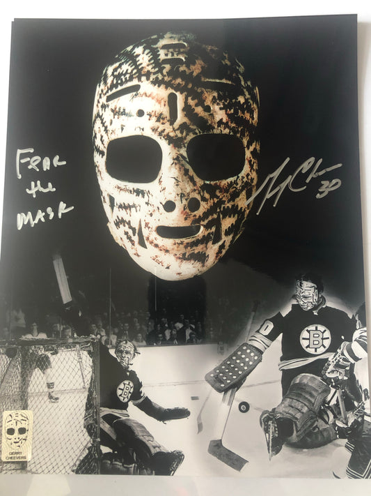 Bruins HOF Gerry Cheevers signed 8x10