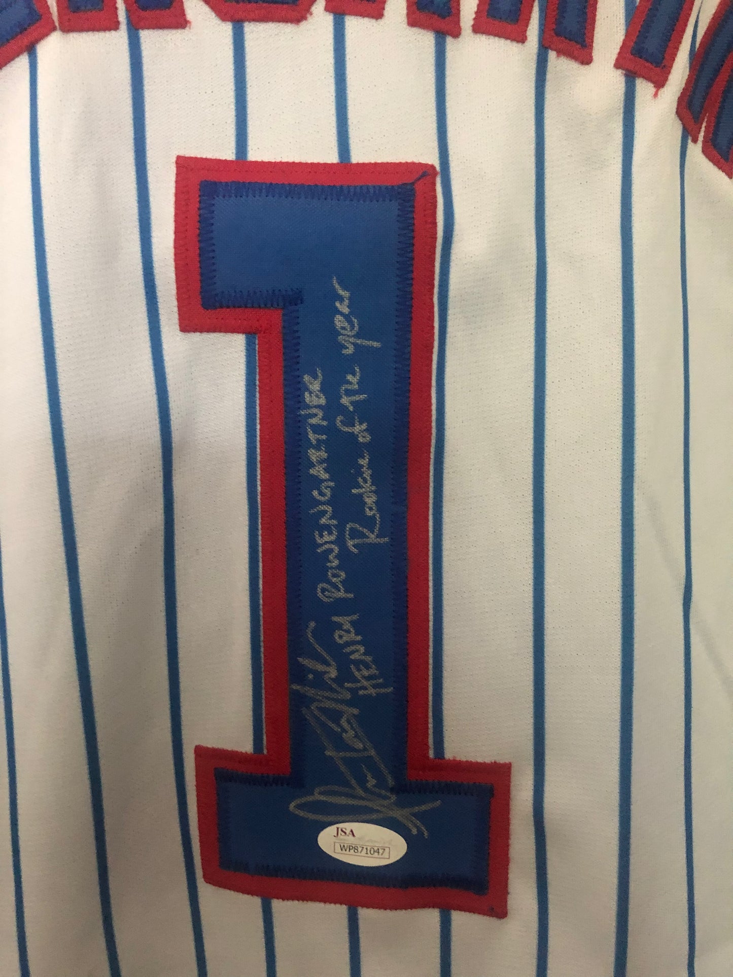 Thomas Ian Nicholas  signed custom Cubs Jersey w/ 2 inscriptions and JSA