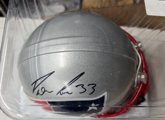 Patroits Deion Lewis signed mini helmet
