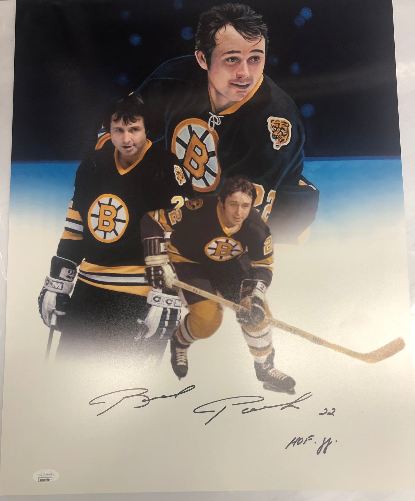 Brad Park signed 8x10 w/ HOF 88 and JSA Witness