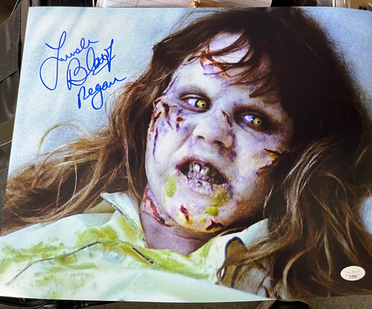 Exorcist Linda Blair signed 11x14 photo With Regan Inscription