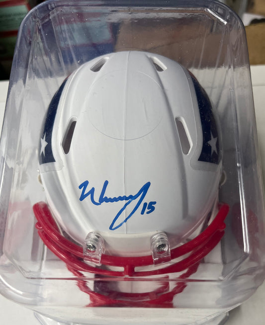 Patroits K'Neal Harry signed Flat White mini