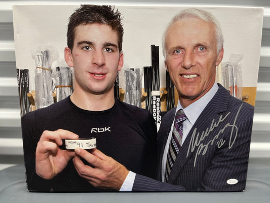 RARE Mike Bossy signed 16x20 stretched canvas