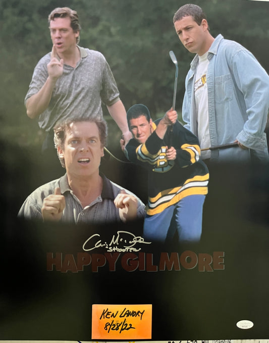 Happy Gilmore "Shooter McGavin" Christopher McDonald signed custom 16x20