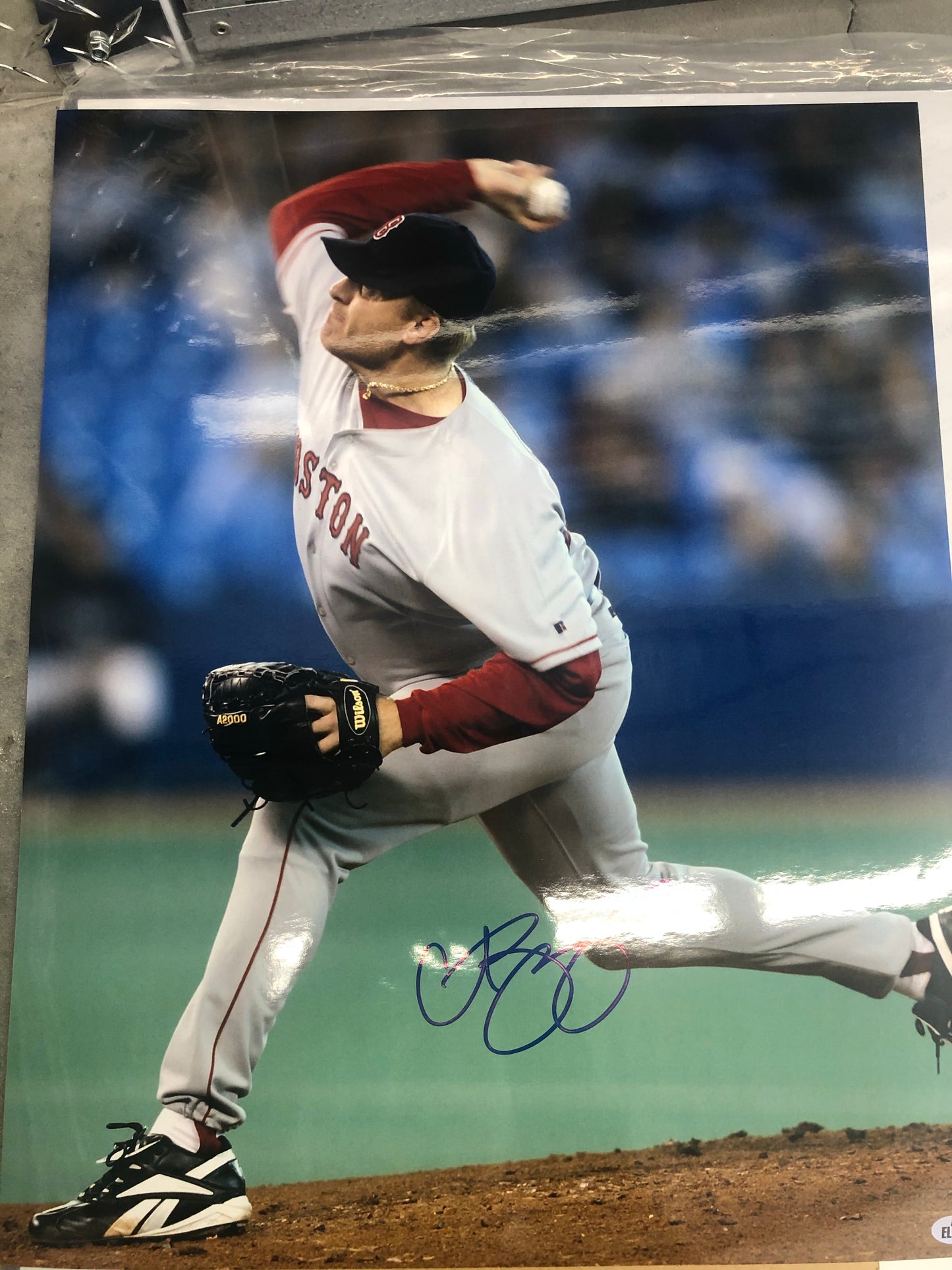 Red Sox Curt Schilling signed 16x20 w/Elite Cert