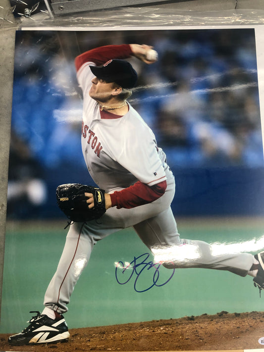Red Sox Curt Schilling signed 16x20 w/Elite Cert