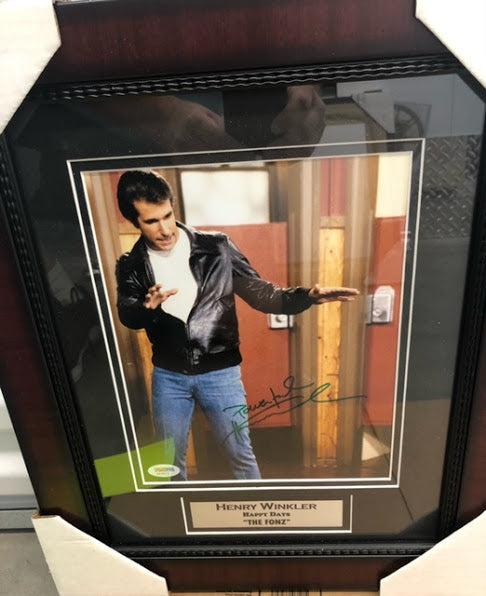 Happy Days  "The Fonz" Henry Winkler signed and framed 8x10 with JSA Cert