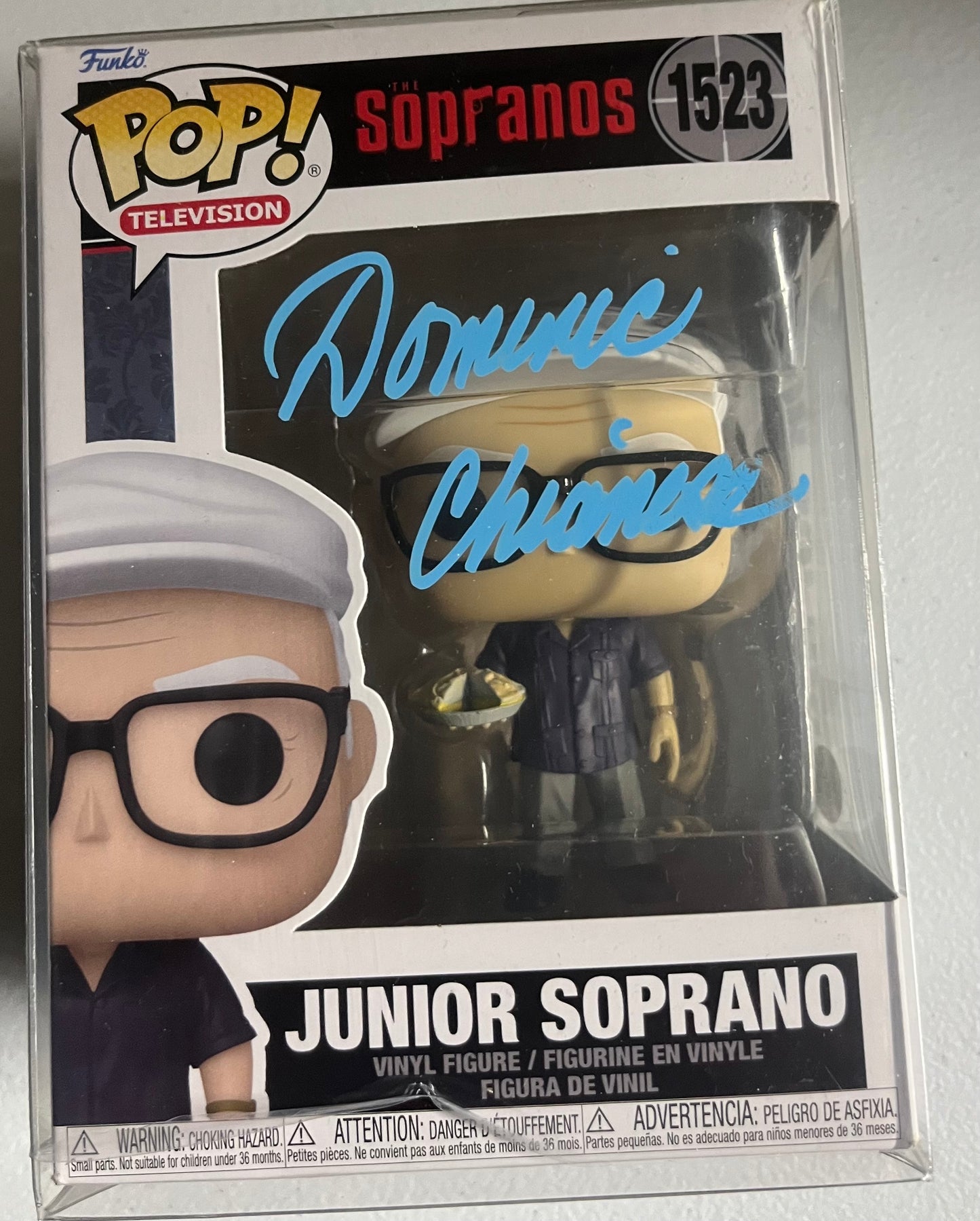 SOPRANOS DOMINIC CHIANESE SIGNED FUNKO POP W/JSA.  This comes in a protective box