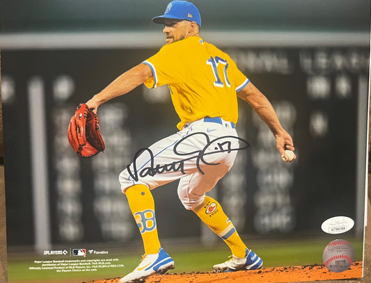 Nathan Eovaldi signed 8x10  Red Sox City Edition  JSA Witness