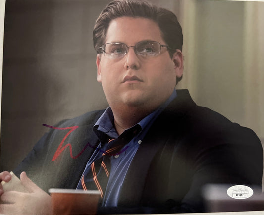 JONAH HILL SIGNED 8X10  MONEYBALL  W/JSA