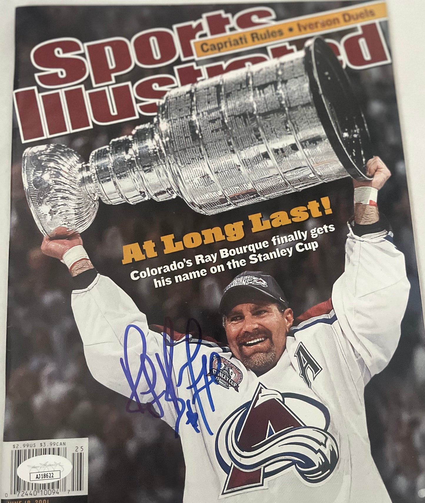 RAY BOURQUE SIGNED STANLEY CUP SI W/JSA