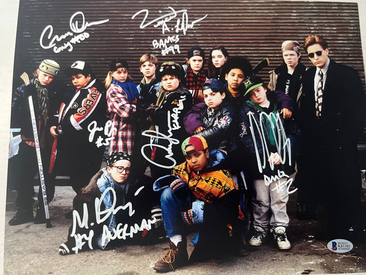 THE MIGHTY DUCKS SIGNED CAST 11X14 BY 6 MEMBERS  W.BECKETT
