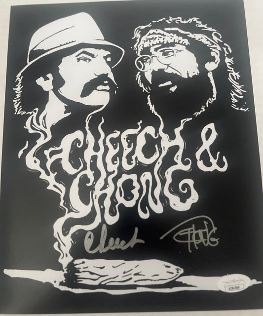 Cheech & Chong signed 8x10 with JSA cert
