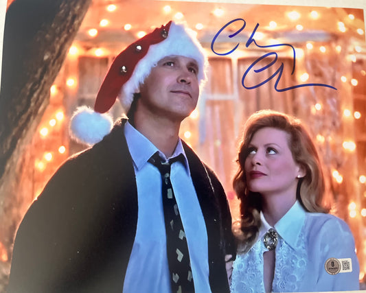 CHEVY CHASE SIGNED 11X14 CHRISTMAS VACATION W/BECKETT
